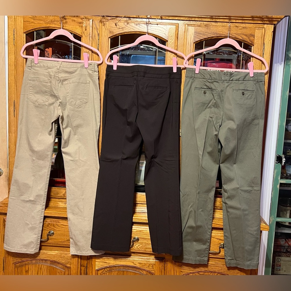 Lot (3) Stretch Trousers (Work-Casual-Dress) Size: 8 - Picture 2 of 15